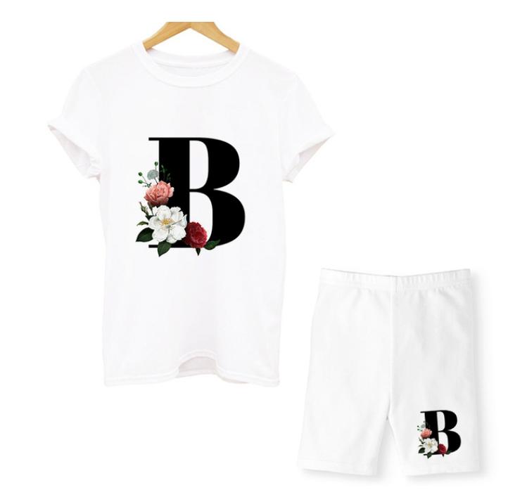 Round Collar Suit White Printing Temperament Commuter Cotton