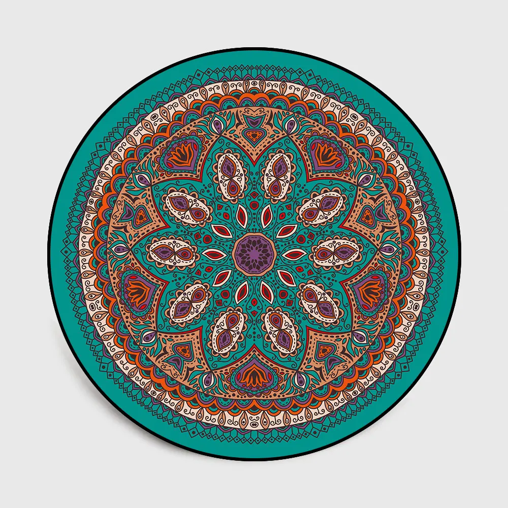 Bohemian Retro Mandala Flower Ethnic Style Living Room Bedroom