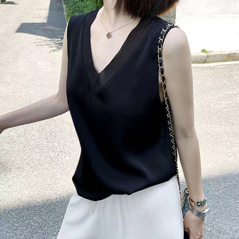 French Style Sling Design Sense Niche Vest Women