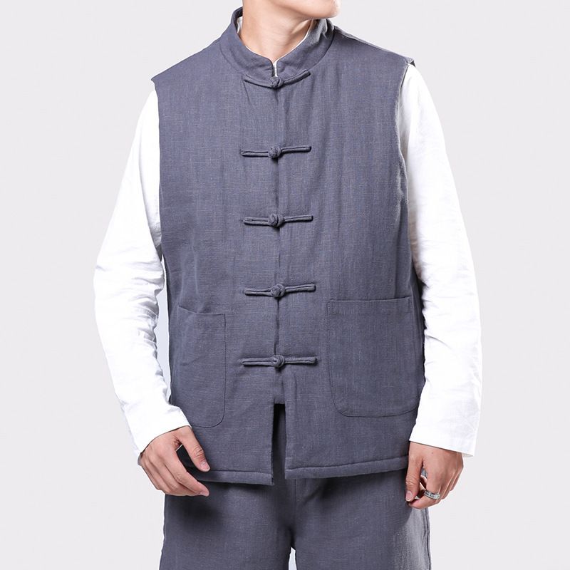 Retro Buckle Quilted Vest