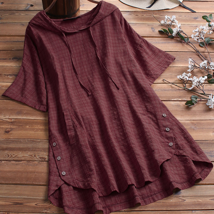 European And American Cotton And Linen Plus Size Women's Clothing