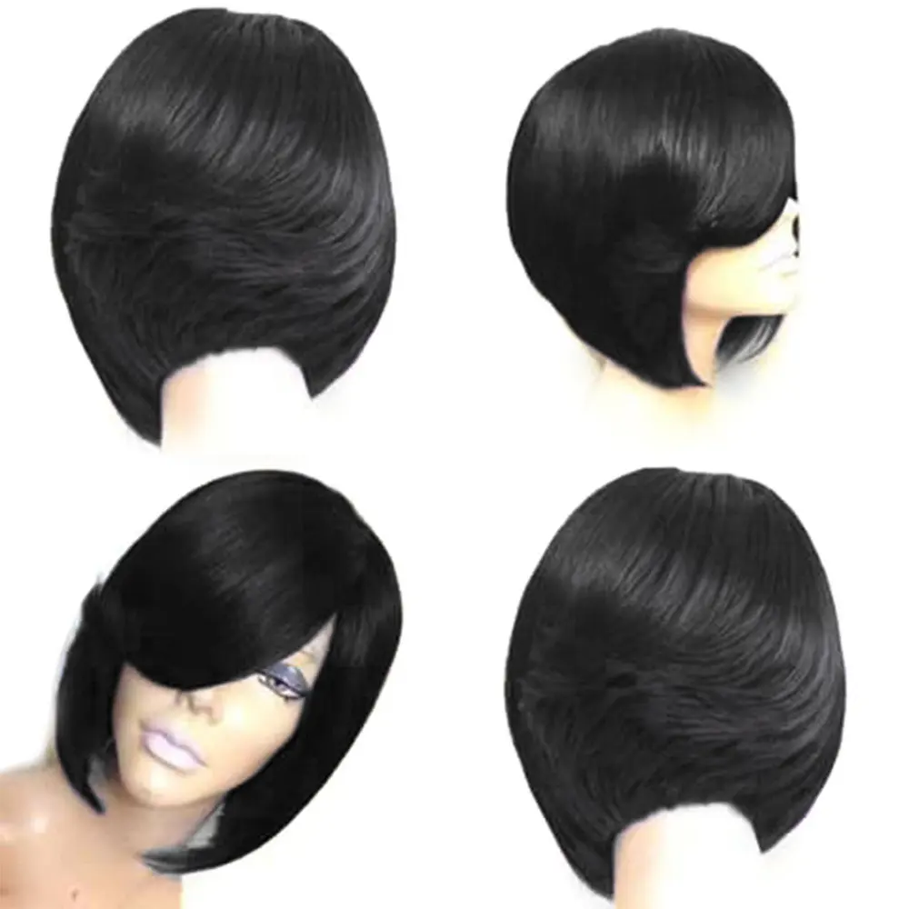 Wig Women Fashion Lifelike Natural High Temperature Silk Short