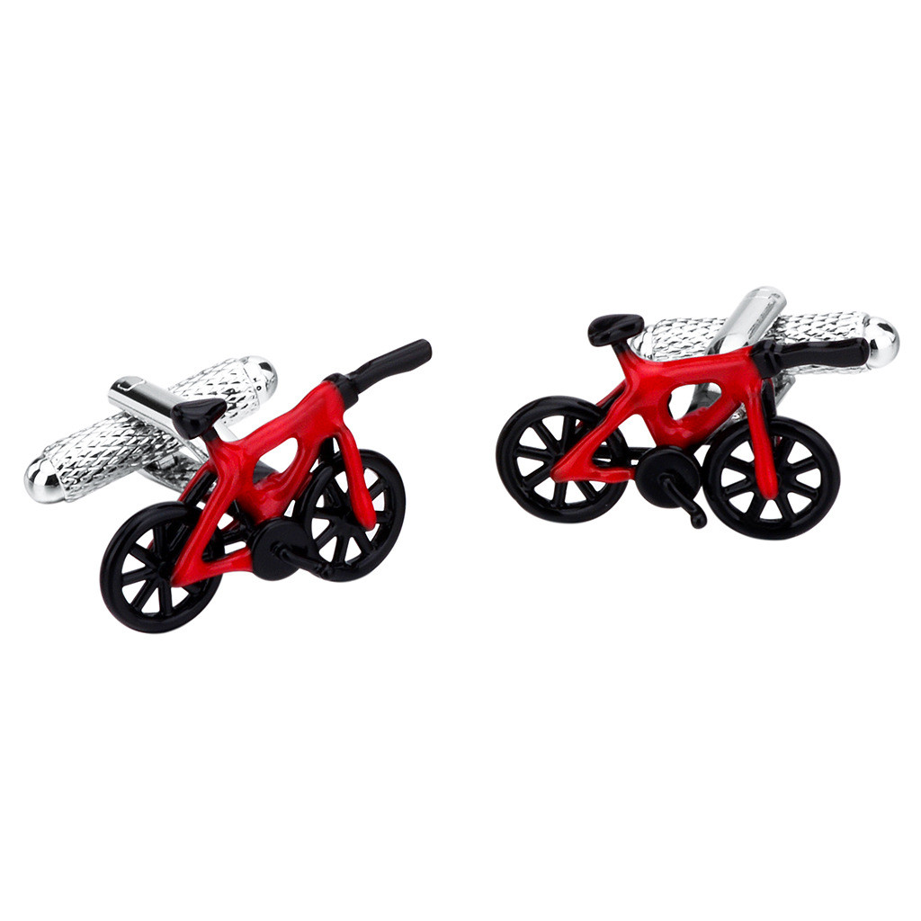 Brass Two-Wheeler Cufflinks, picture 2 of 3