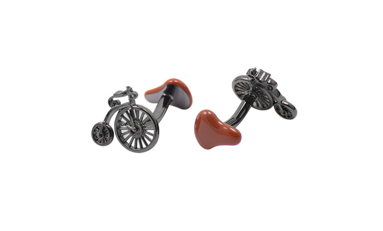 Title 1, Savas Retro Bicycle Cycling Cufflinks Men