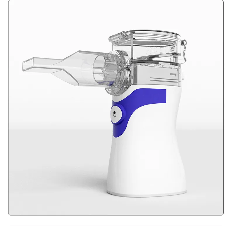 Atomizer Home Portable Handheld Ultrasonic Micro-net Child Adult Compressed Atomizing Humidifier - Blue White