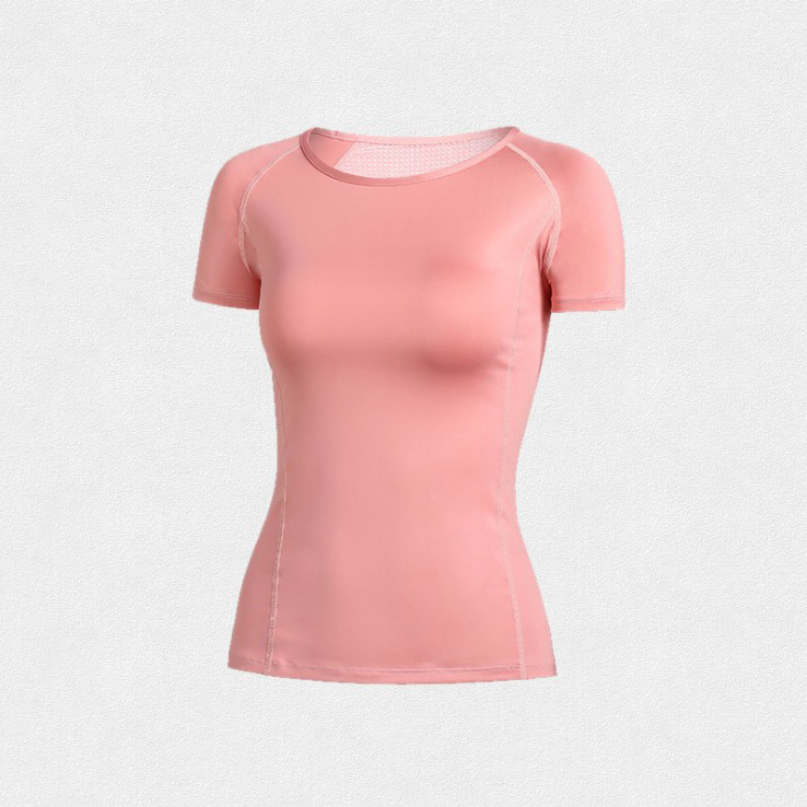 Sports Short-sleeved Women's Mesh Breathable Yoga Clothes, Quick-drying, Slimming Sports