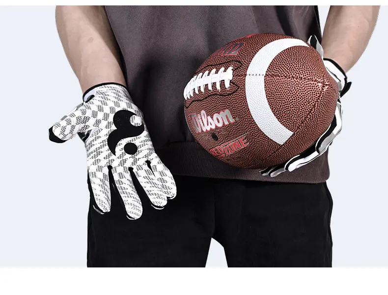 American Football Rugby Gloves Outdoor Silicone Sports Non-slip Catching