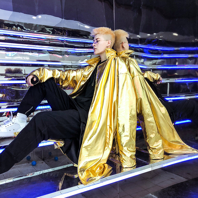 Performance Stage Mid-length Windbreaker Bright Color Coat