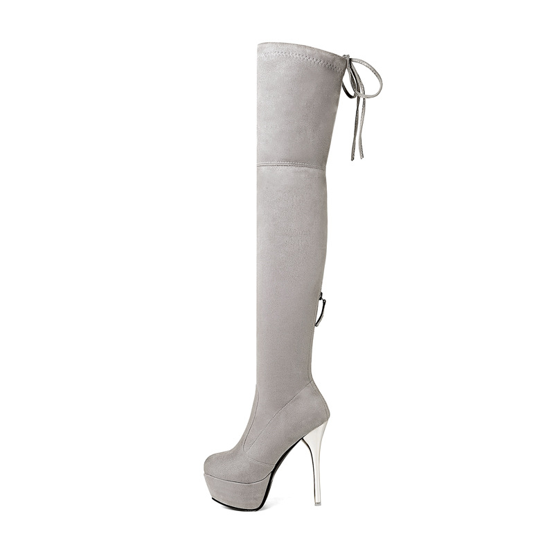 Title 6, Bottes stretch pour femmes avec jambes fines Co...