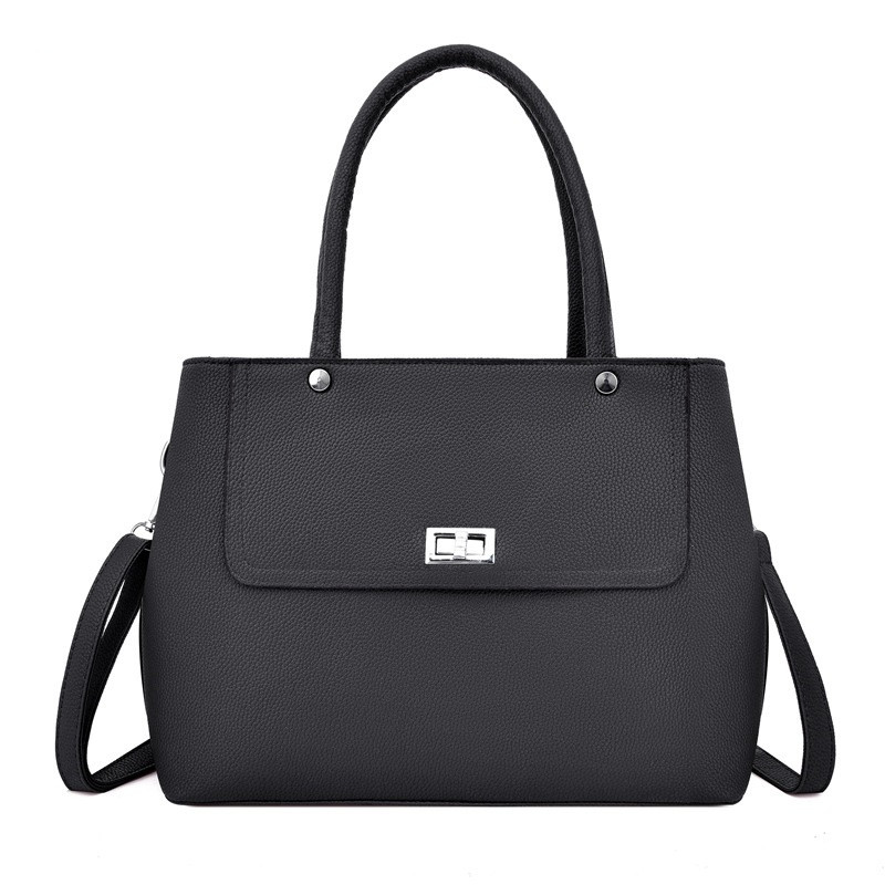 Fashion Trendy All Match New Shoulder Bag Handbag Black - Shop at LoveMi