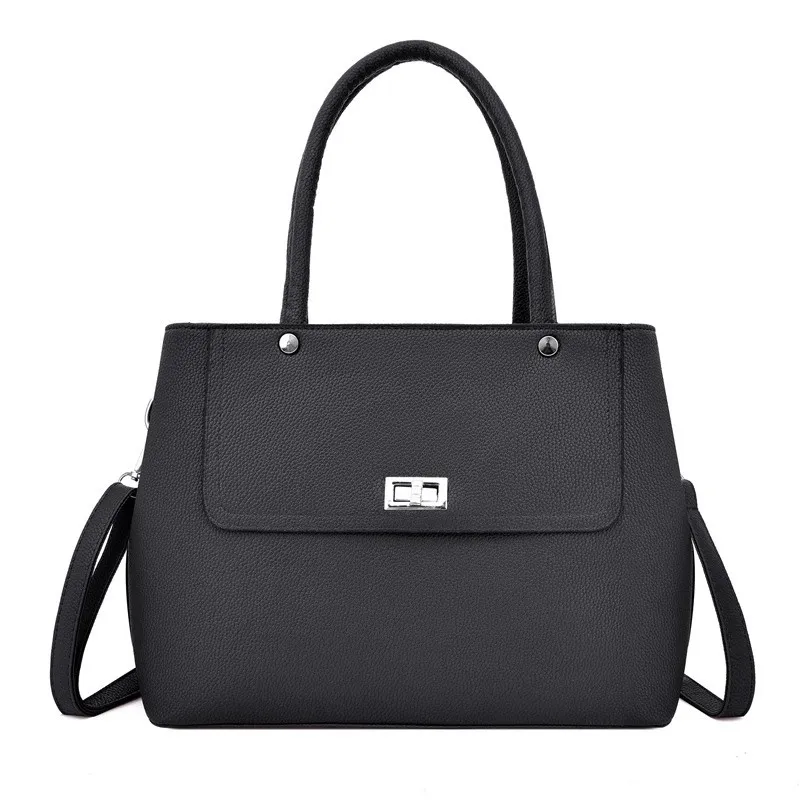 Fashion Trendy All-Match New Shoulder Bag Handbag - Black