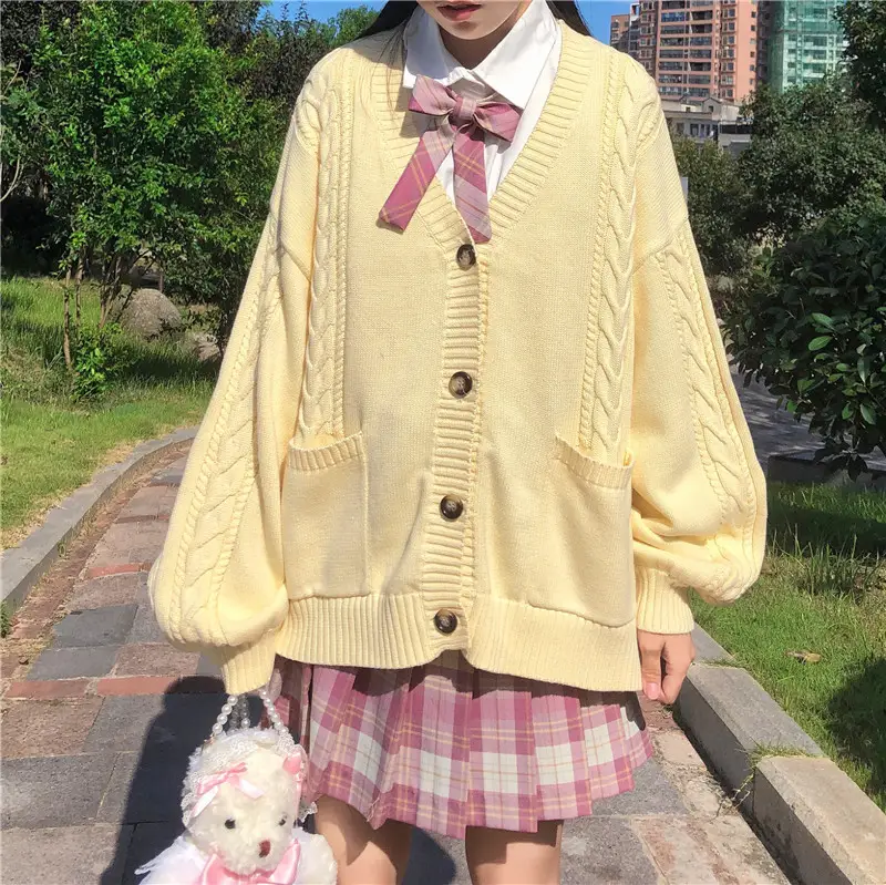 Japanese College Style Jk Uniform Sweater Female Student