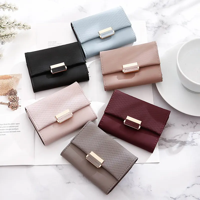 Women's Compact Card Holder with Large Capacity and Multiple