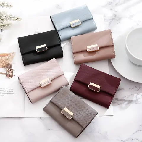 Women's Compact Card Holder with Large Capacity and Multiple