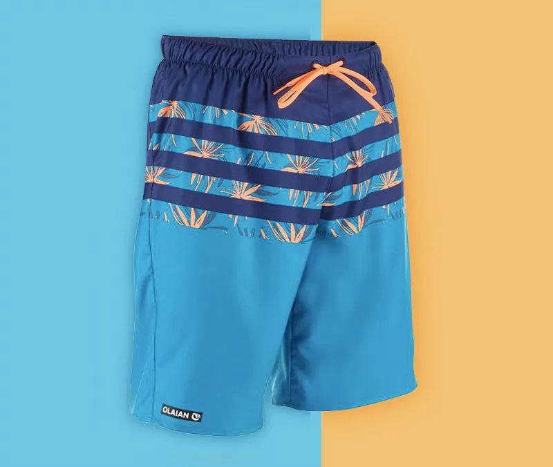 Surfing Beach Shorts Men's Quick-Drying Hot Spring Shorts - C-S