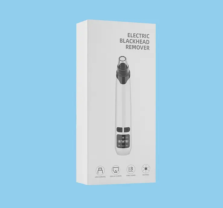 Electric Pore Cleaner With Heated Blackhead Suction Device With Screen To Exfoliate Facial Beauty