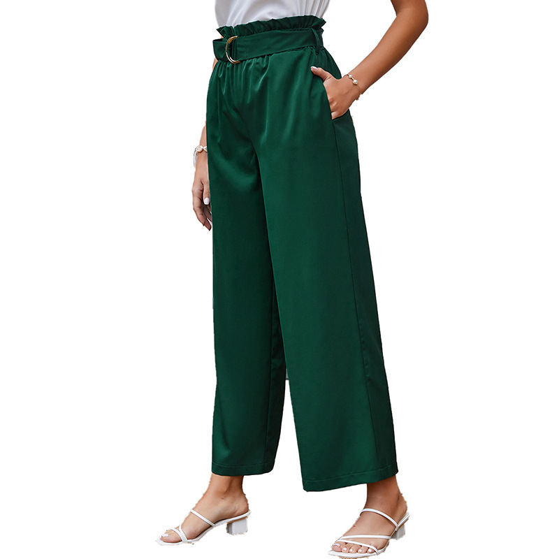 Title 2, Army Green High Waist Casual Pants