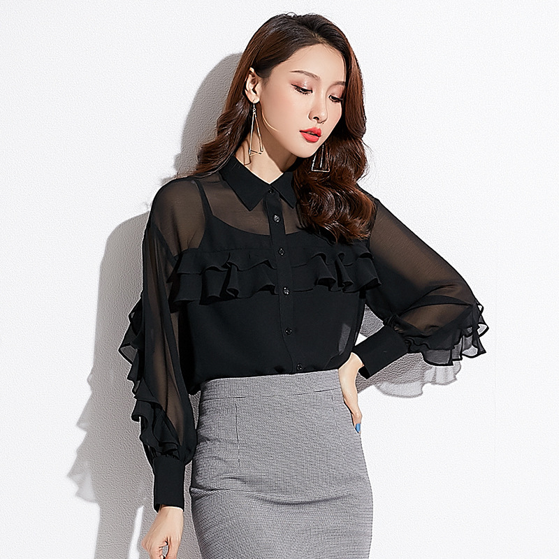 Spring New Ladies Ladies' Elegant Temperament With Ruffles