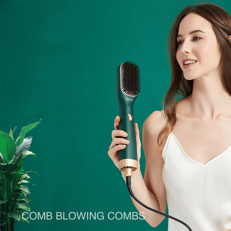 Hot Air Comb 3 In 1 Straight Hair And Curly Hair Dryer Negative Ion Beauty Power Comb Single Step Hot Air Comb - Image 6