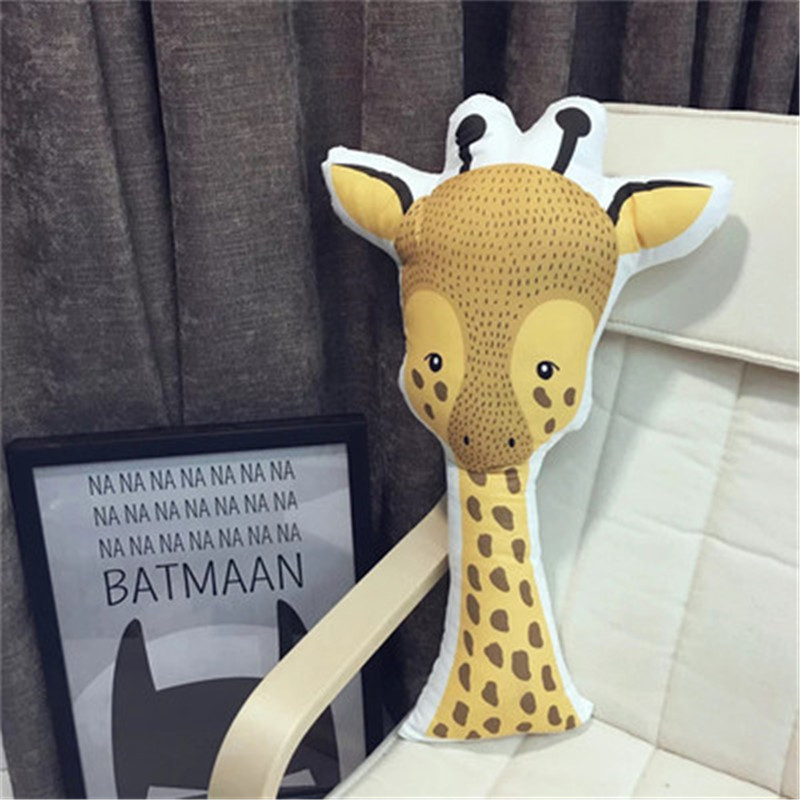 Title 5, Creative Cartoon Ins Shape Pillow Giraffe Car C...