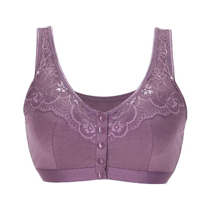 Title 3, Soutien-gorge sexy violet en coton, grande tail...