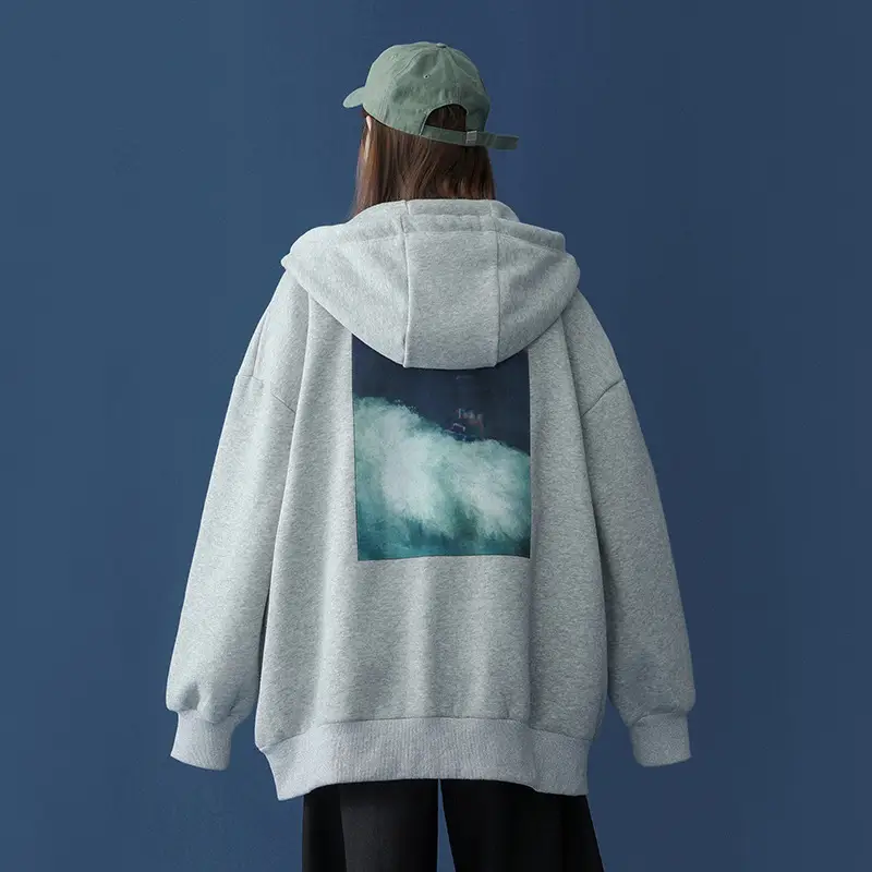 Spring Hooded Cardigan Sweater Women'S Unisex Style Trendy Couples Jacket Coat Spring hooded cardigan sweater women's unisex style trendy couples jacket coat