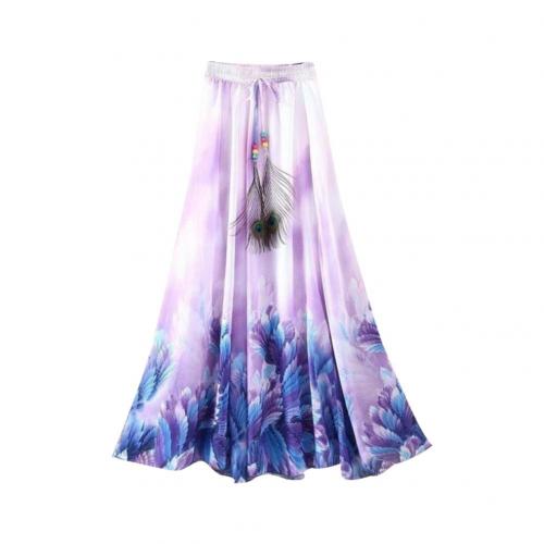 Title 1, Saia de praia Big Swing em chiffon floral, leve...