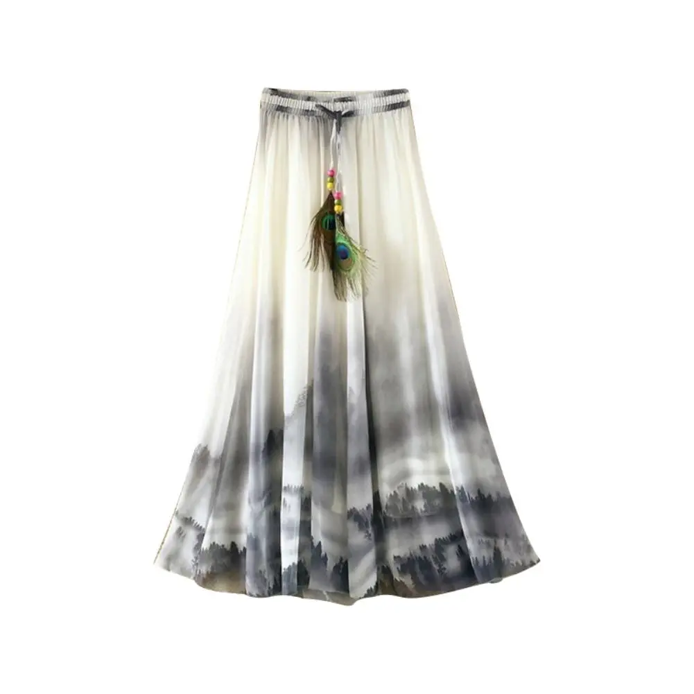 Big Swing Beach Skirt Floral Chiffon - Floral