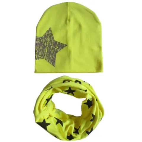 Winter Autumn Baby Boy Girl Hat Scarf Set Newborn