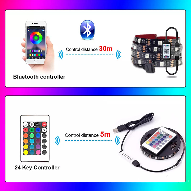 Title 2, Luz Bluetooth com luz de fundo de TV de control...