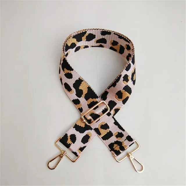 Thicken Color Female Bag Accessories Leopard Print Tie Long Shoulder Strap One Shoulder Messenger Extended Shoulder Strap Replacement Jacquard Bag ... Pink - Shop at LoveMi