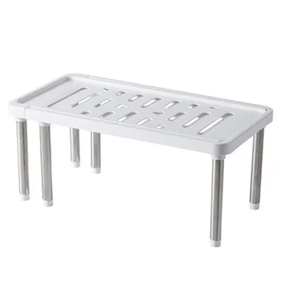 Retractable Layered Storage Racks Bathroom Debris Organizer Kitchen Supplies White - Shop at LoveMi