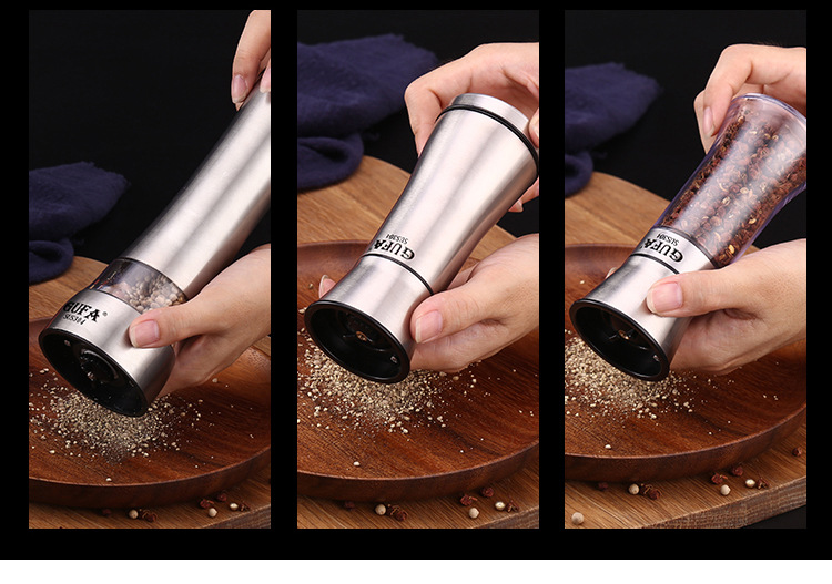 Title 4, Creative Pepper Grinder 304 Stainless Steel Kit...