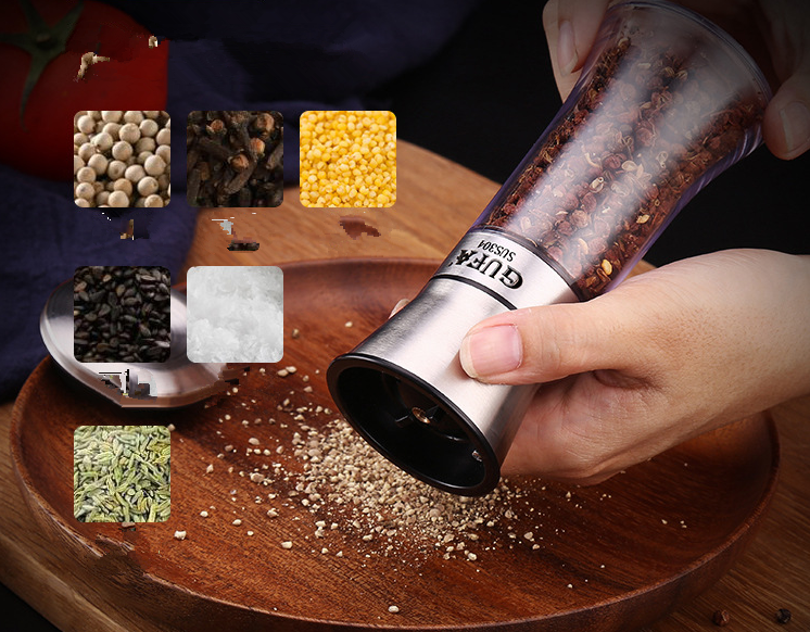 Title 6, Creative Pepper Grinder 304 Stainless Steel Kit...