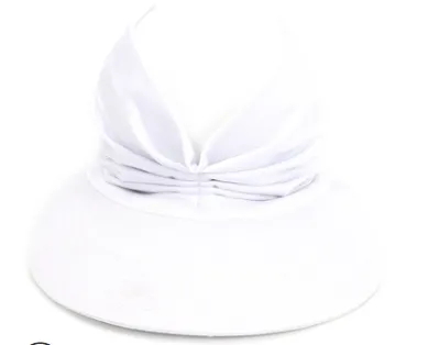 Cross Border New Anti Ultraviolet Sun Visor Outdoor Fashion Trend Empty Top Hat European And American Style Creative Big Brim Hat White - Shop at LoveMi