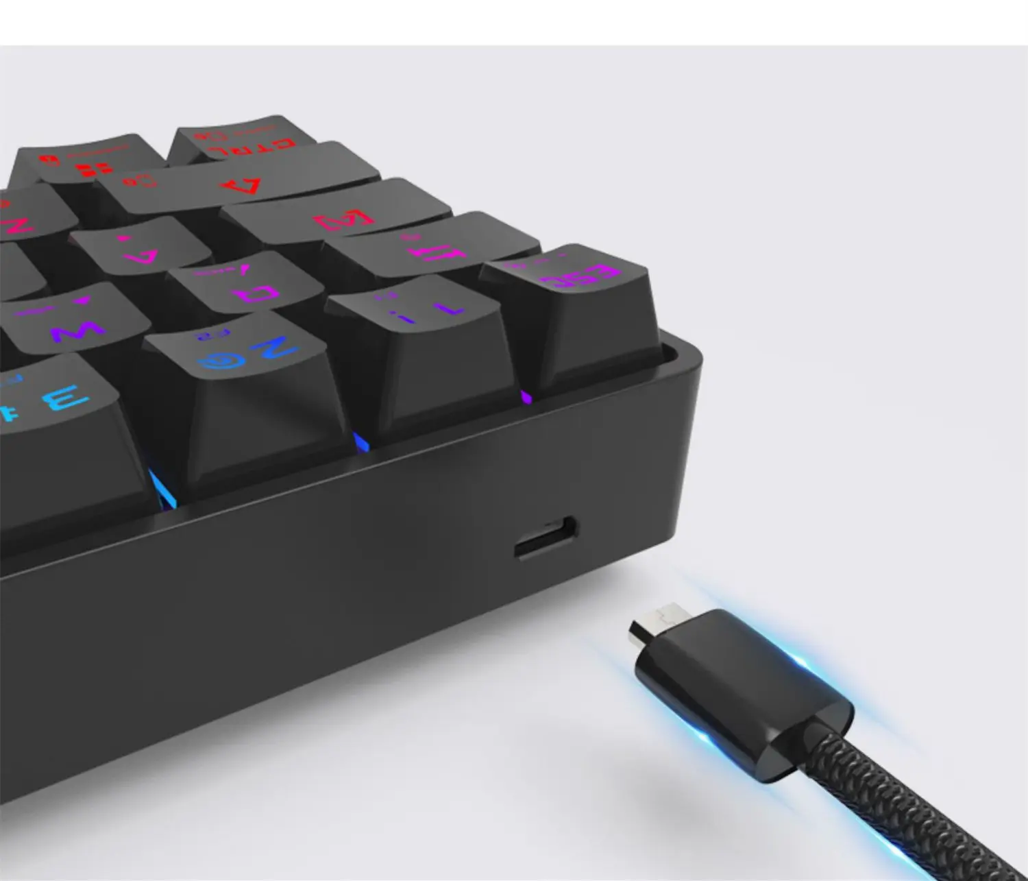 Wireless Bluetooth Keyboard Colorful PBT Keycaps Mechanical
