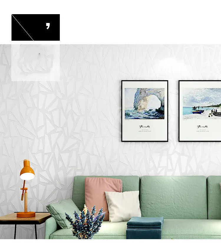 Pure Pigment Color 3D Stereo Imitation Diatom Mud Wallpaper