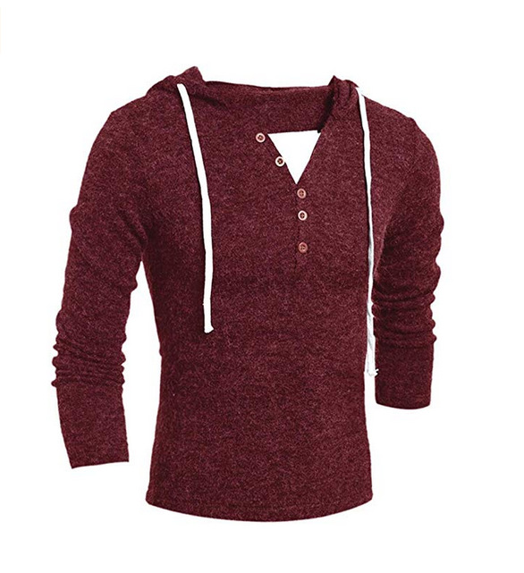 Title 4, Herbstneuer Herren-Pullover mit Kapuze und lang...