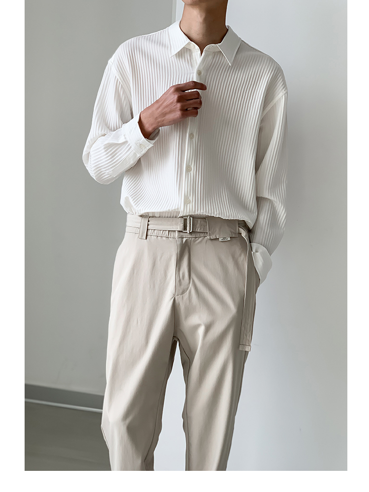 Spring And Summer Thin Long-Sleeved Shirt Men's Loose Casual Men's Inch Shirt