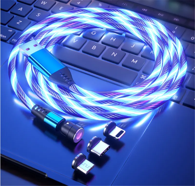 540 Rotate Luminous Magnetic Cable 3A Fast