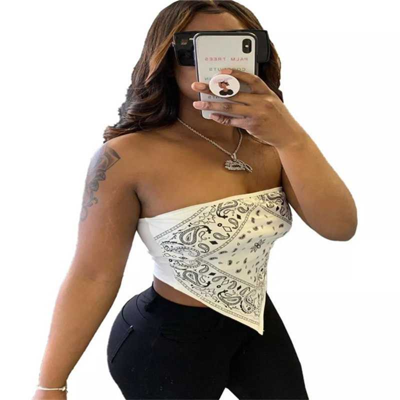 European And American Word Collar Strapless Tube Top Wrap Chest