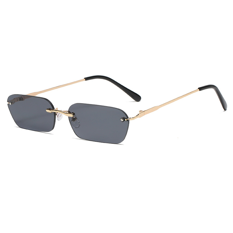 Title 2, Personality Square Rimless Sunglasses Men