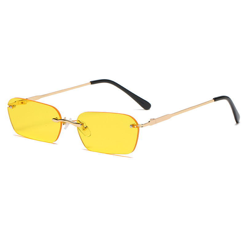 Title 6, Personality Square Rimless Sunglasses Men