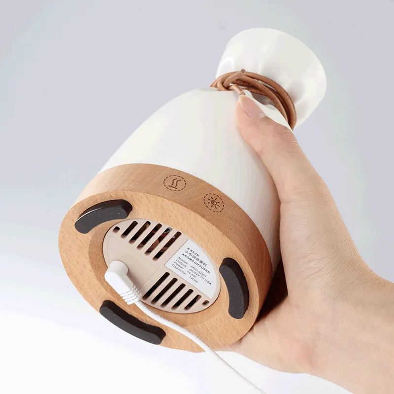 Wood Aromatherapy Desk Lamp Humidifier Machine