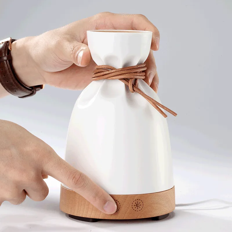 Wood Aromatherapy Desk Lamp Humidifier Machine