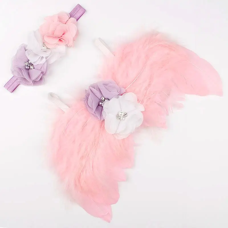 Newborn Photography Accessories Angel Wing Baby Photo Props Handmade