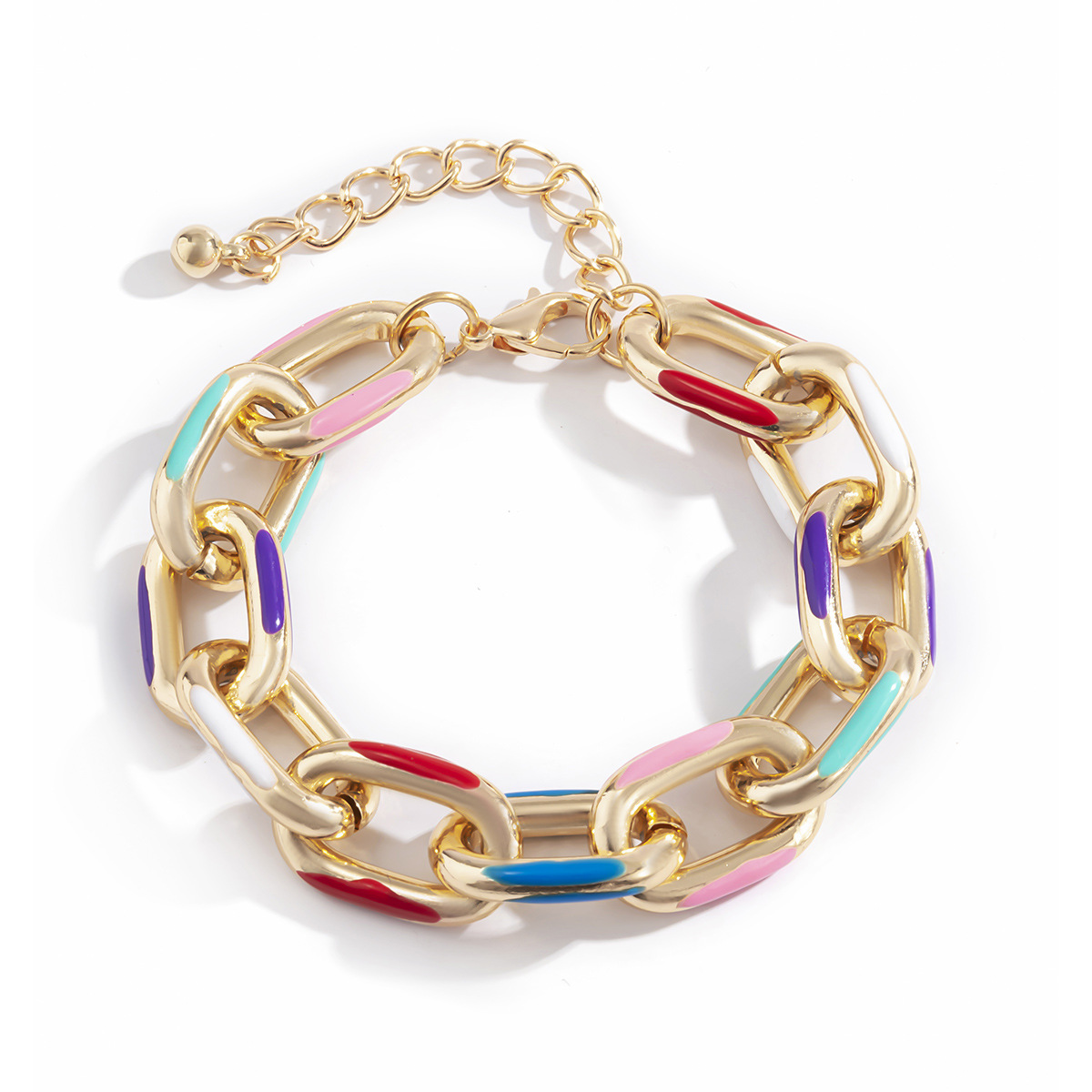Creative Personality Metal Color Dripping Bracelet