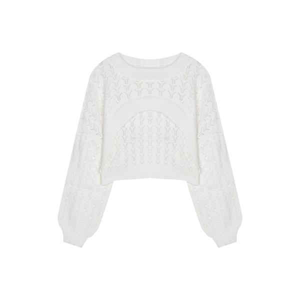 Title 2, Damen Strickpullover mit lockerem Schnitt, kurz...