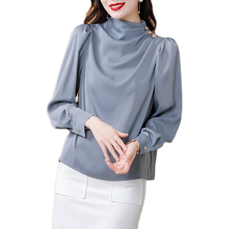 Chiffon Casual Long Sleeve Top Fashion Plus Size