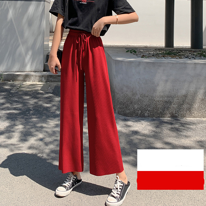 Title 5, Wide Leg Korean Style High Waist Loose Slim Str...